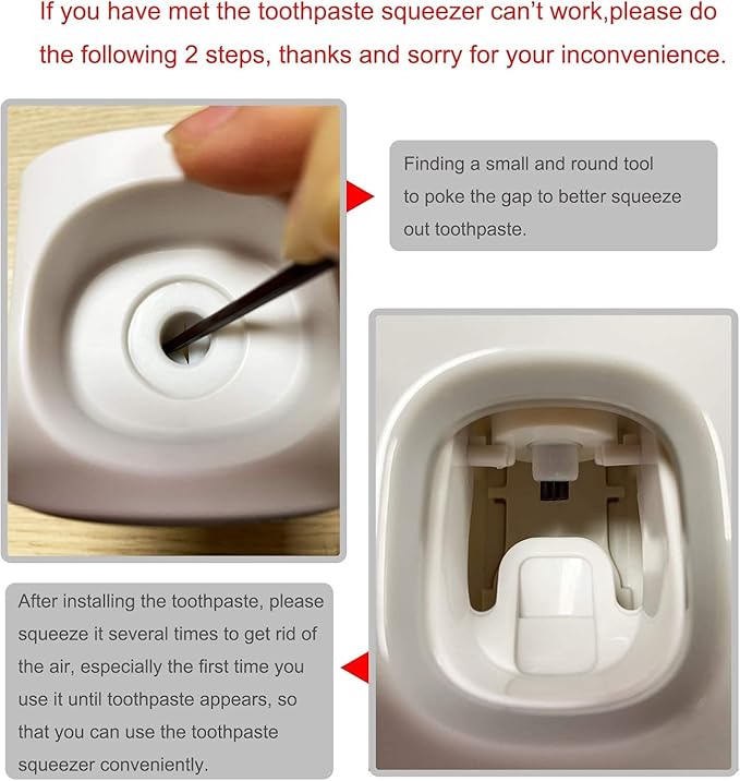 MOPMS Toothpaste Dispenser Wall Mounted - Image 3