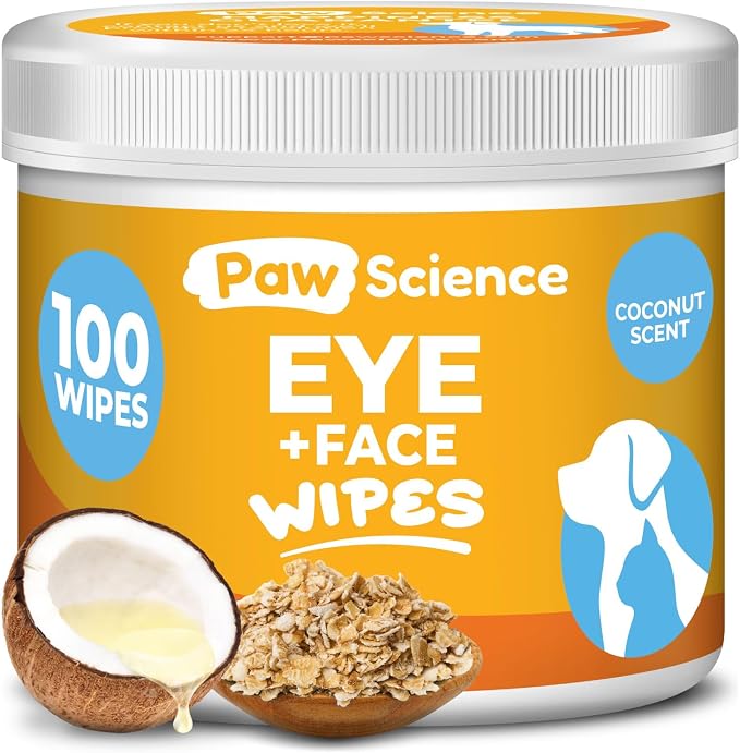Dog Eye Wipes - Hypoallergenic Eye & Face Wipes by PawScience