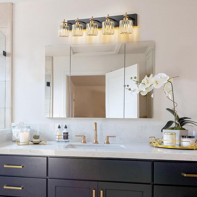Modern Crystal Bathroom Vanity Lights, Crystal Wall Lighting - Image 7