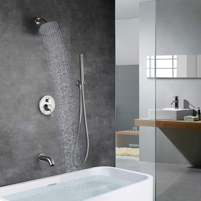 Brushed Nickel Shower System - Image 5