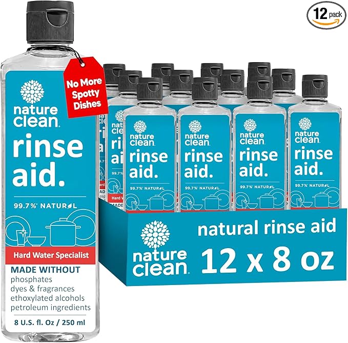 Nature Clean Natural Dishwasher Rinse Aid Liquid by NatureClean