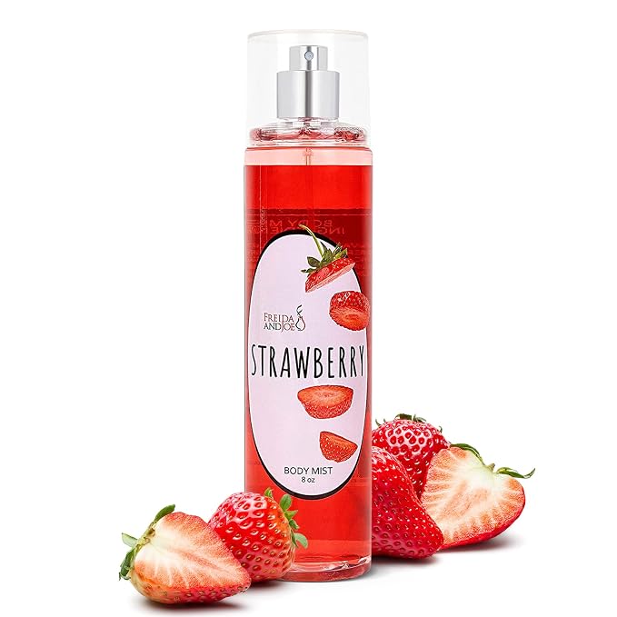 Luxurious Scented Strawberry Fragrance Body Mist A Sophisticated 8 oz Gift by FreidaandJoe