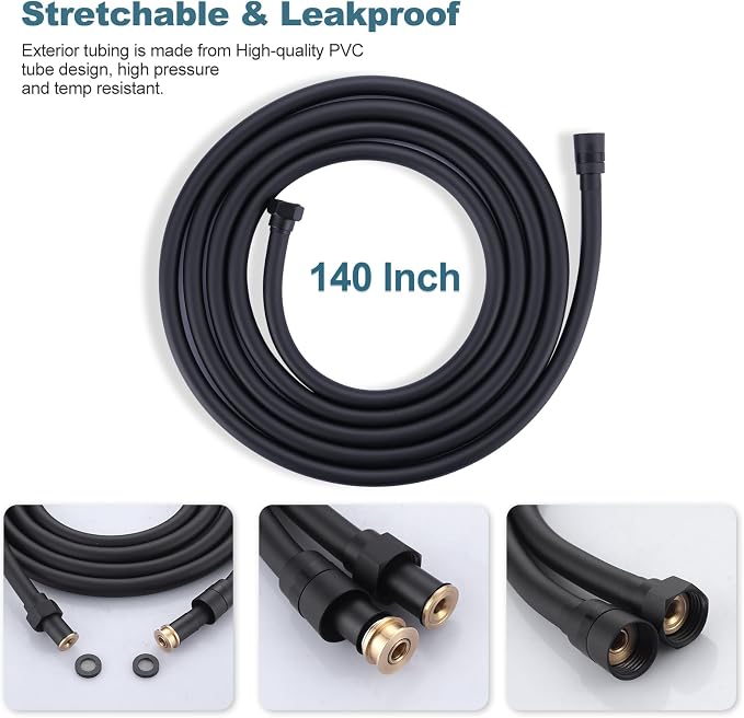 Aleasha Extra Long PVC Shower Hose Replacement - Image 3