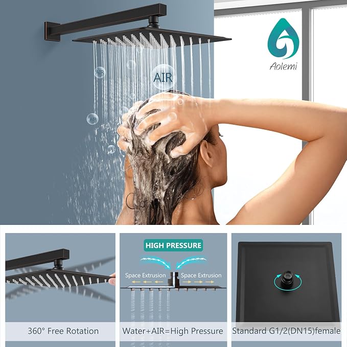 Aolemi Shower Faucet Set, High Pressure Shower System - Image 7