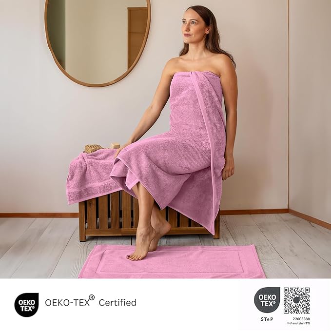 SALBAKOS 100% Turkish Cotton Jumbo Bath Sheet Towel Oversized 40x80 inch | - Image 5