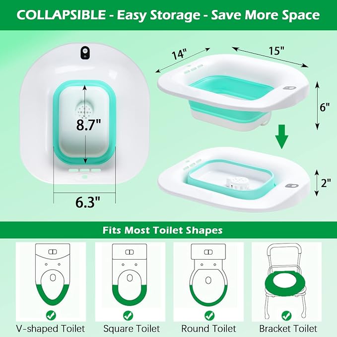 Electric Sitz Bath, Sitz Bath for Hemorrhoids, Sitz Bath for Postpartum Care - Image 6