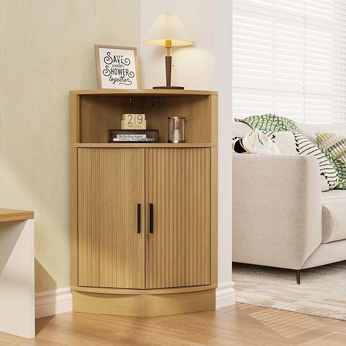 Corner Bathroom Cabinet, Modern Small Corner Cabinet - Image 7