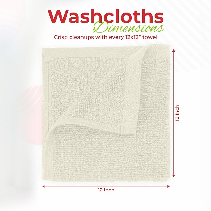 RIVERSIDE 12 Pack Washcloths - Image 3