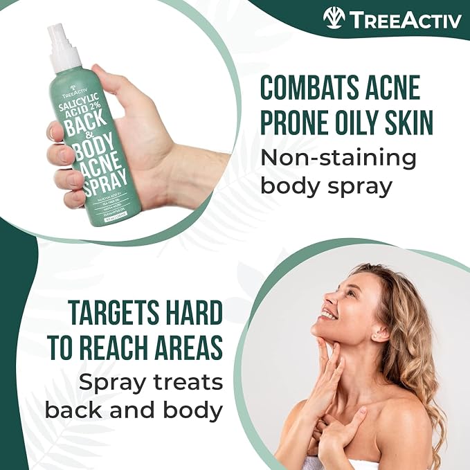 Salicylic Acid Back & Body Acne Spray, Back Acne Solution - Image 3