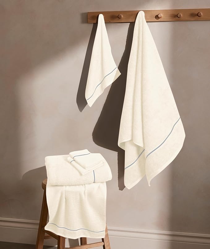 MyOwn Ultra Soft 6 Pack Cotton Towel Set, Contains 2 Bath Towels 28x55 inch - Image 3
