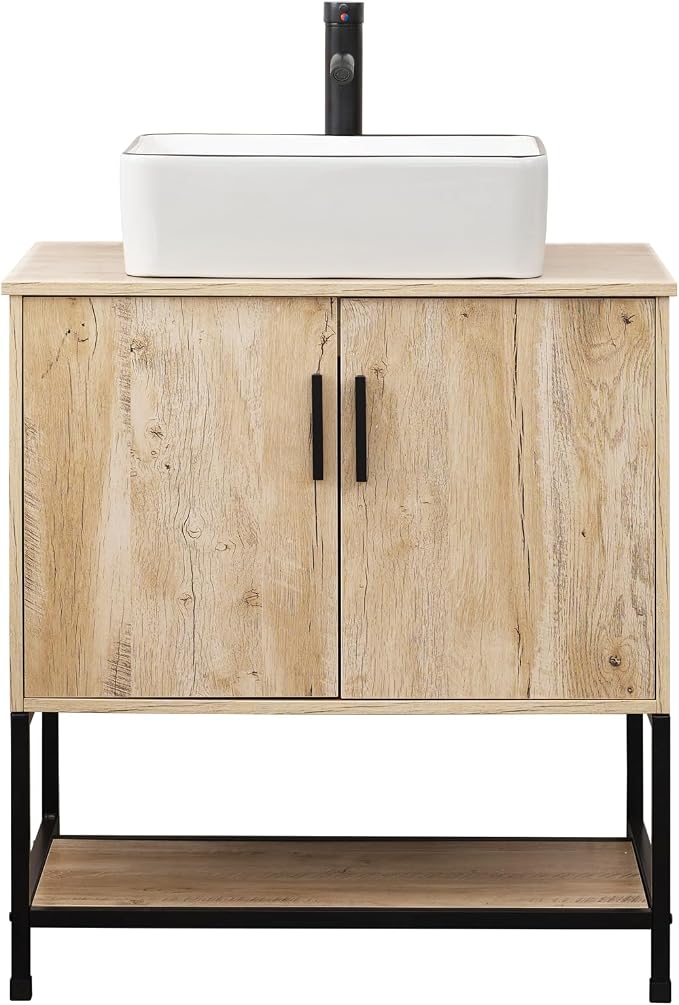 UEV Rustic Oak 30" Bathroom Vanity - Image 9