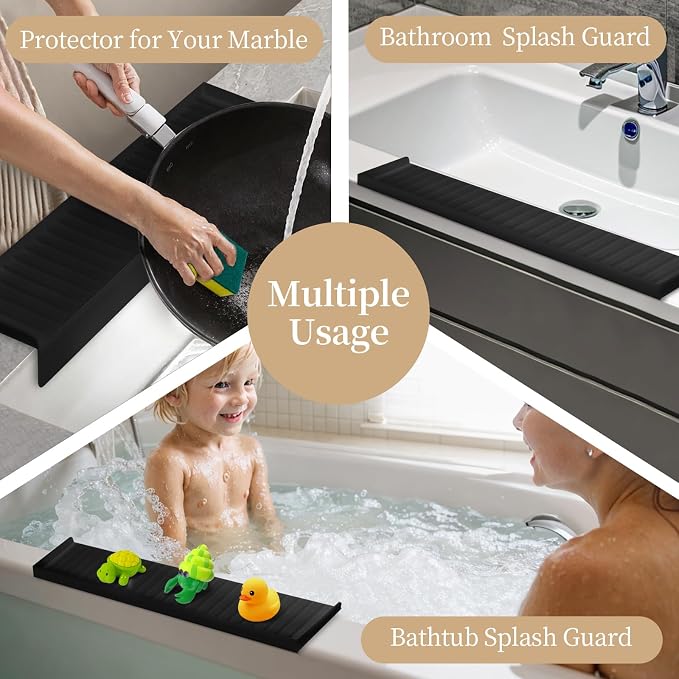 Silicon Sink Edge Protectors for Kitchen Sink, Kitchen Sink Splash Guard - Image 7