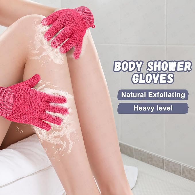 Exfoliating Dual Texture Bath Gloves - Image 4