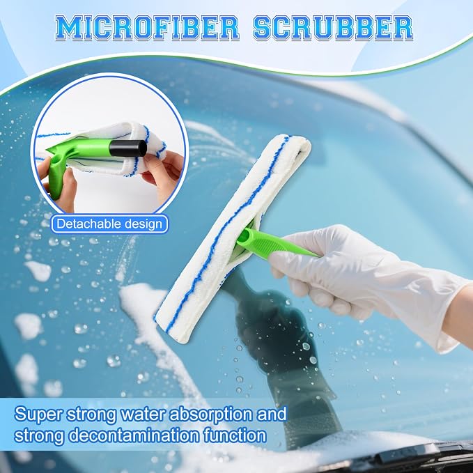 Recyclable Silicone Window Squeegee Kit, Glass Cleaning Tools - Image 4