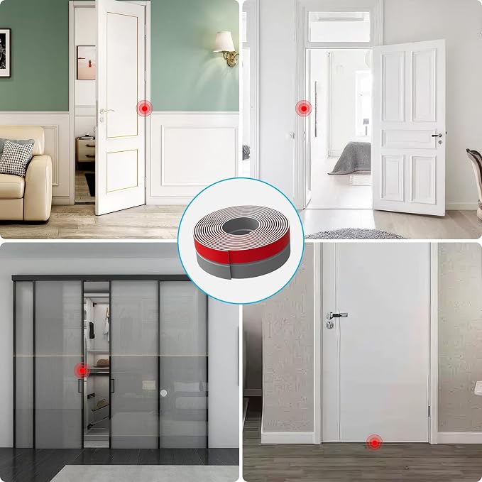 Heavy-Duty 3Inch x 20FT Door Weather Stripping, Extra Thick 2mm Door Draft - Image 4