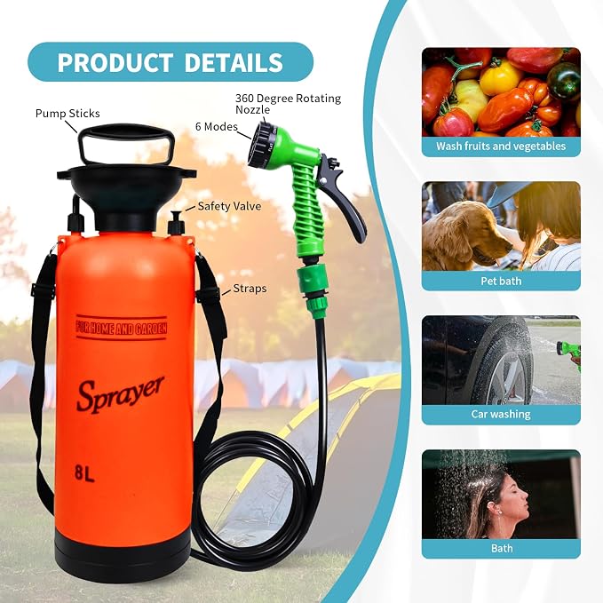 2.1 Gallon Portable Shower for Camping - Image 5