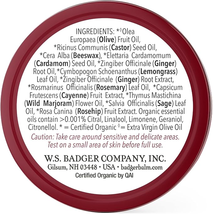Badger - Sore Muscle Rub, Cayenne Pepper and Ginger, Organic Sore Muscle Rub - Image 2