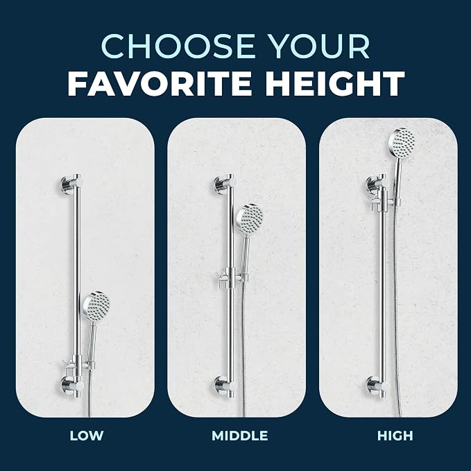 HammerHead Showers® Solid Metal 27.5 Inch Shower Slide Bar - Image 4