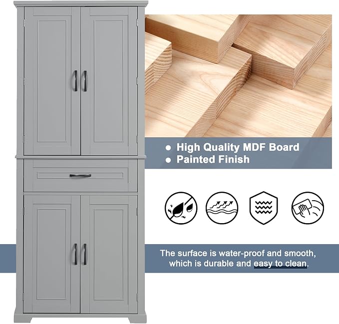 Favfurish 72" Tall Bathroom Storage Cabinet - Image 8