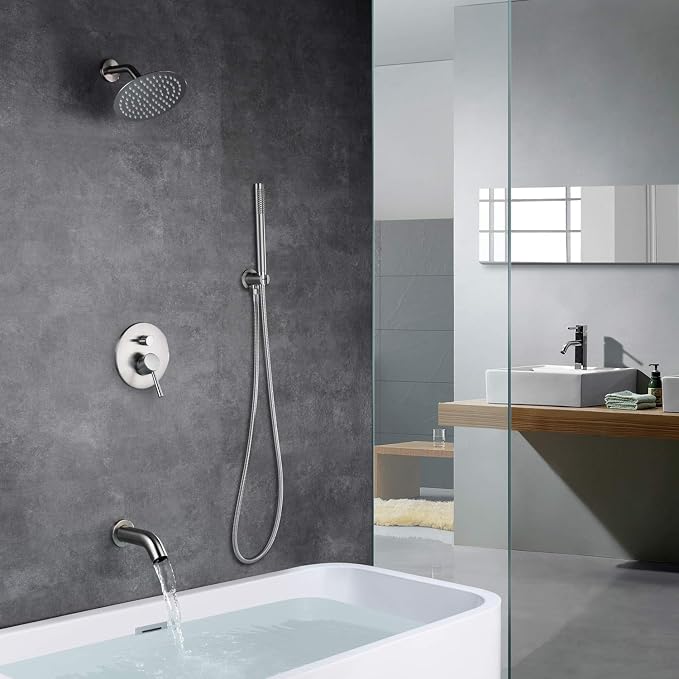 Brushed Nickel Shower System - Image 4