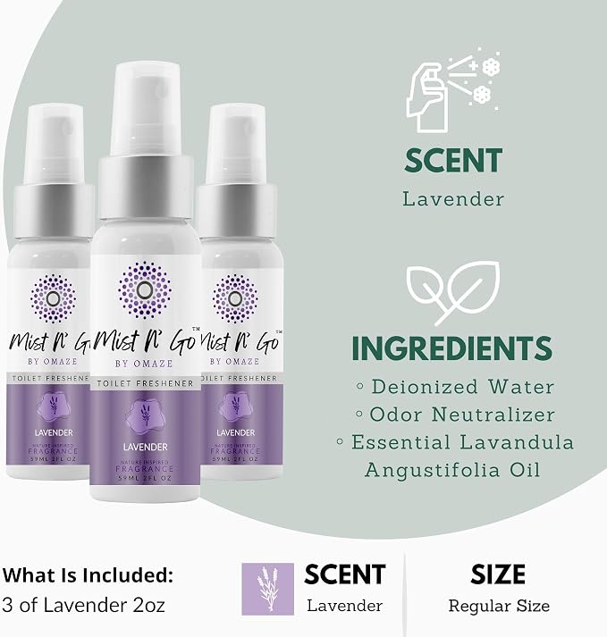 Mist N’ Go by Omaze Travel Bathroom Spray - Image 2