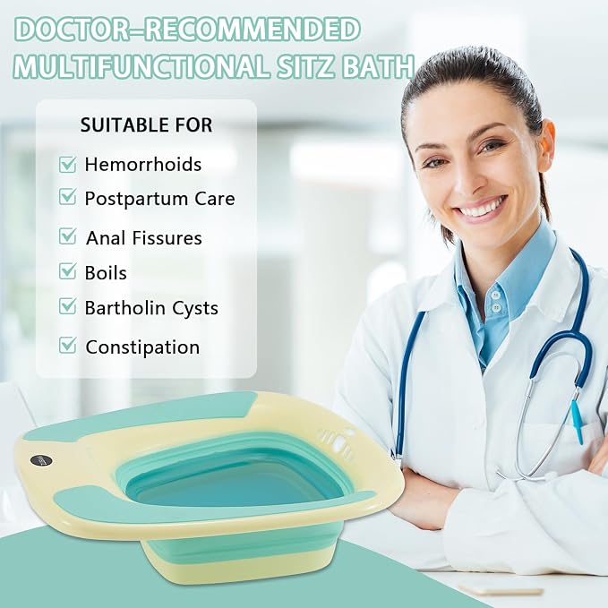 Sitz Bath, Sitz Bath for Toilet Seat, Sitz Bath for Hemorrhoids, Sitz Bath for - Image 4