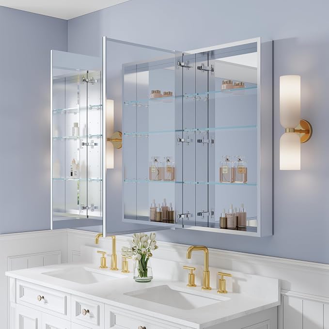 WELLFOR 56" x 36" Bathroom Medicine Cabinet - Image 11