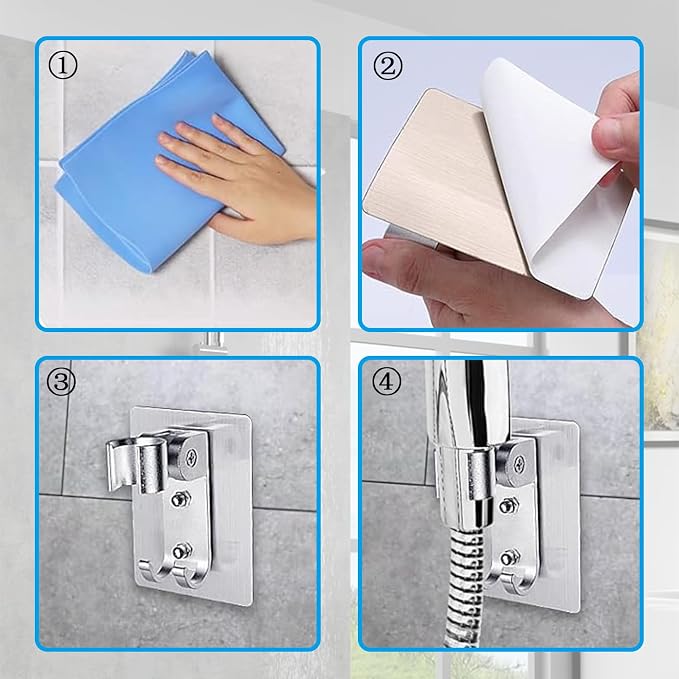 Shower Head Holder, Adjustable Handheld Shower Wand Holder - Image 5