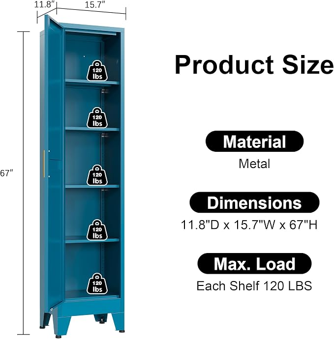Narrow Bthroom Storage Cabinet Tall Metal Storage Cbinets - Image 3