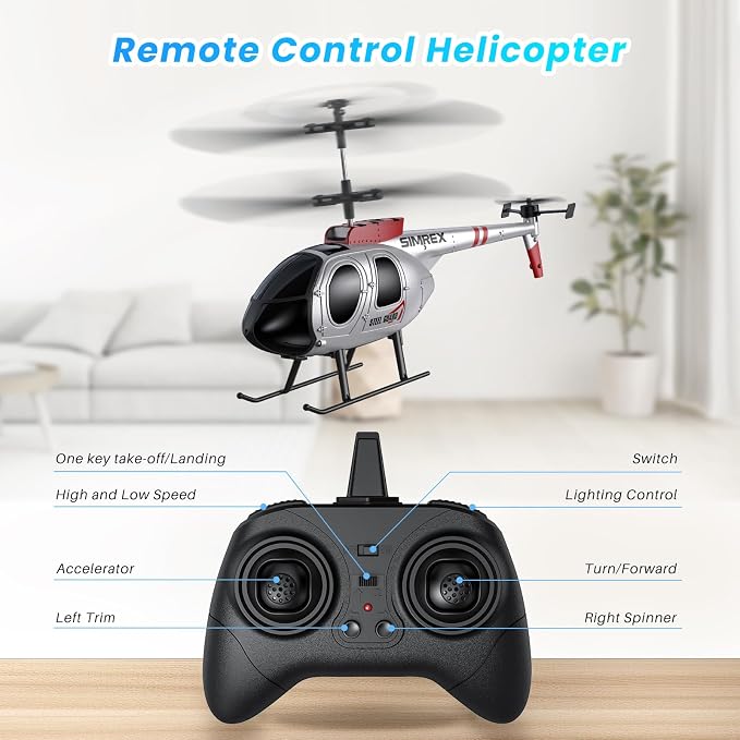 SIMREX RC Helicopter, Remote Control Helicopter Toy - Image 6