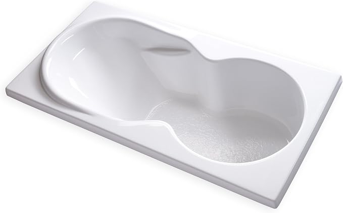 Carver Tubs - DH7136 - Modern White Fiberglass Soaking Bathtub - Image 5