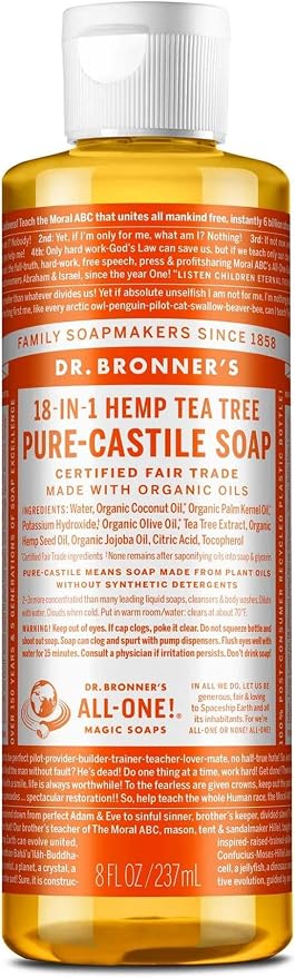 DR. BRONNER'S Castile LIQ SP, T/Tree 8 OZ 1-EA by DrBronners