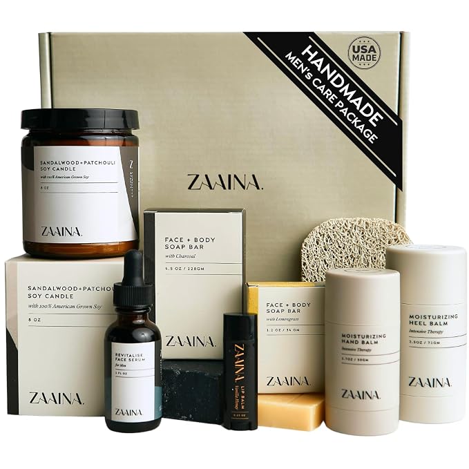 ZAAINA Men’s Self Care Package, Relaxation Spa Gift Set by ZAAINA