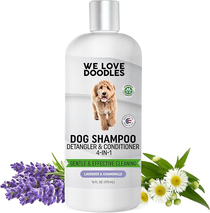 Dog Shampoo, Conditioner & Detangler by WeLoveDoodles
