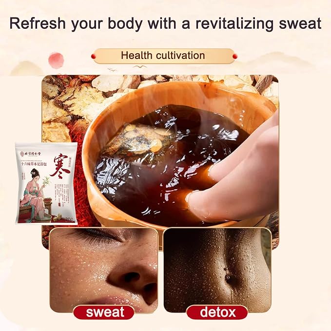 30 Pack Natural Plant Blend Detox Foot Soak Spa - 900g Natural Chinese Herbs - Image 3