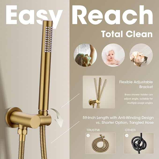 TRUSTMI 12 Inch Shower System - Image 5