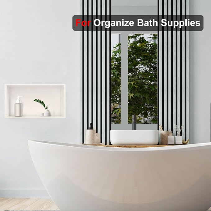 Shower Niche, 16 * 28Stainless Steel Elegant Bathroom Niche, No Tile Needed - Image 4
