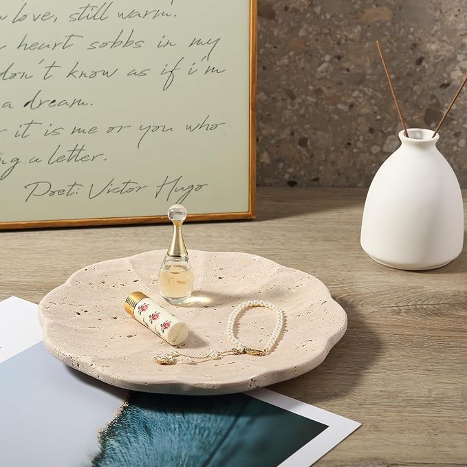 Koville Travertine Tray, Natural Stone Tray - Image 3
