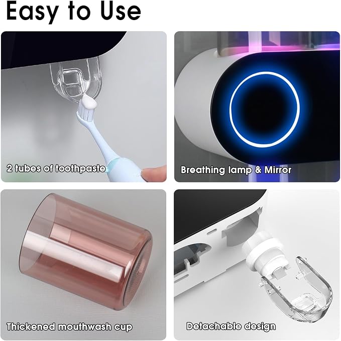 iHave Toothbrush Holders for Bathrooms, UV Toothbrush Sanitizer and Holder - Image 8