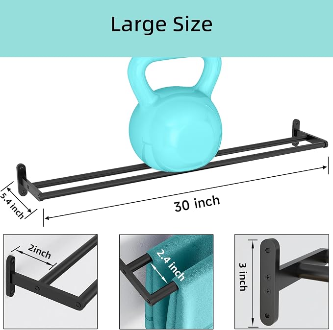 30 Inch Double Towel Bars, Taaji Towel Rack - Image 4