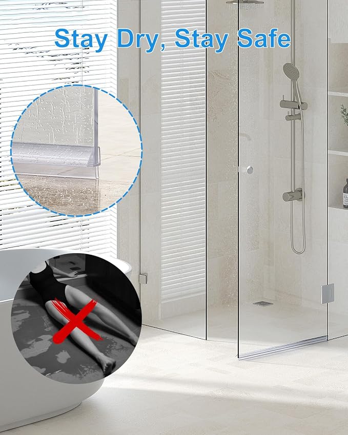 Shower Door Bottom Seal, Frameless Glass Doors Seal Strip - Image 6