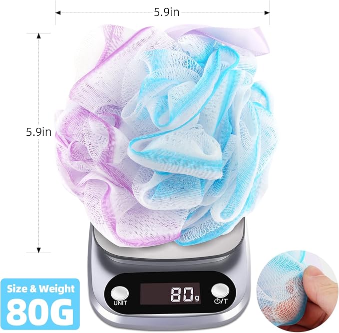 Chuya Bath Loofahs Sponges 80g XL Size, 4 Pack Shower Sponge Exfoliating - Image 2