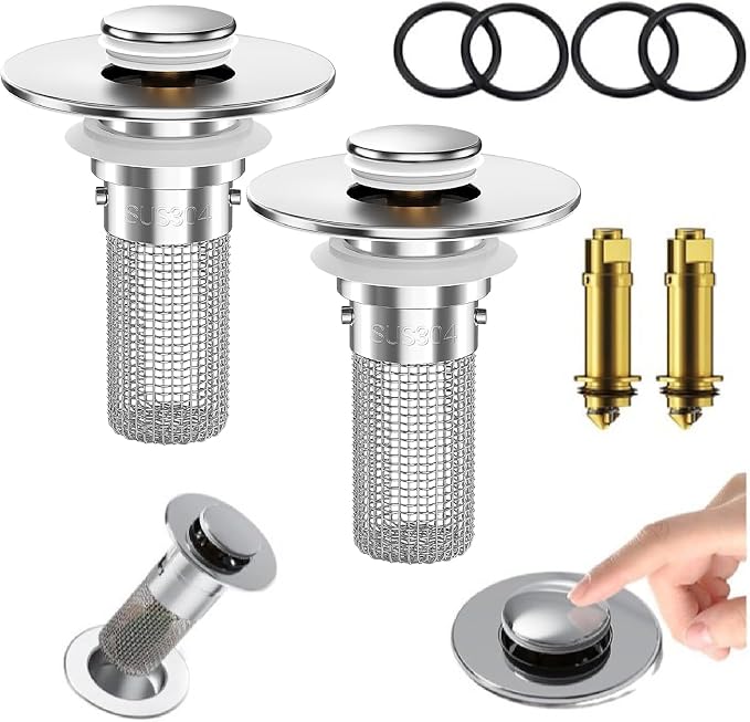 Bathroom Sink Stopper Strainer, Sink Stopper Hair Catcher by Unknown