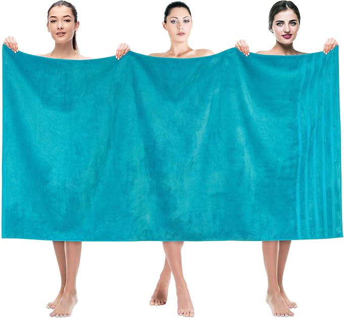 American Soft Linen 35x70 Jumbo Large Bath Towels, 600 GSM 100% Cotton Turkish by AmericanSoftLinen