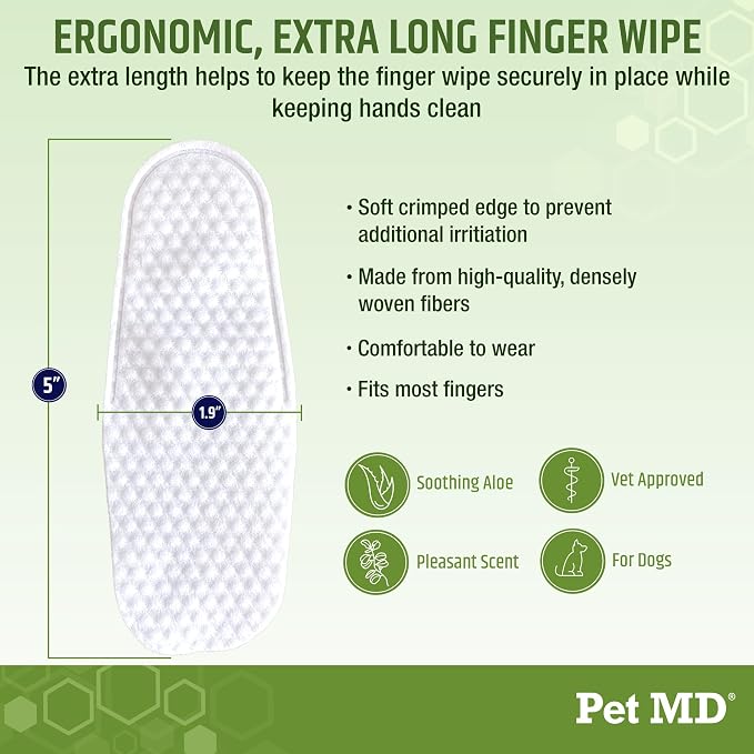 Dog Ear Cleaning Finger Wipes - Image 6