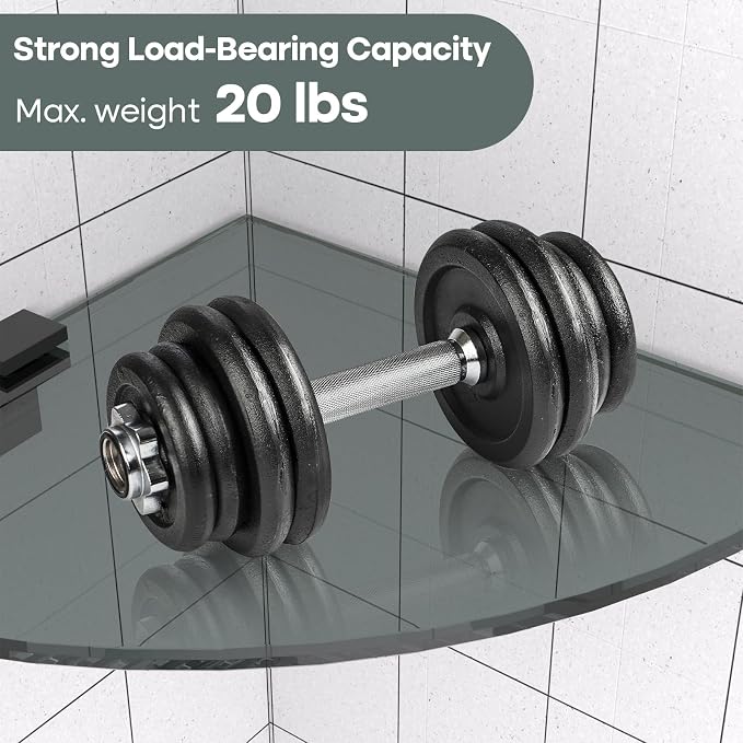 2-Pack Glass Shelf Shower Caddie, Shower Shelves - Image 3