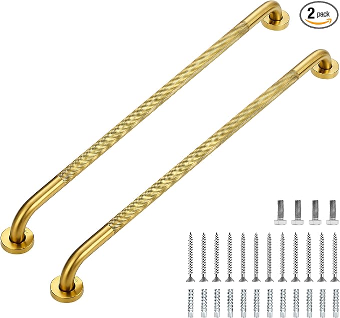 Grab Bars for Shower, 2 Pack 32-Inch Anti Slip Shower Handles for Elderly by RavinteHardware