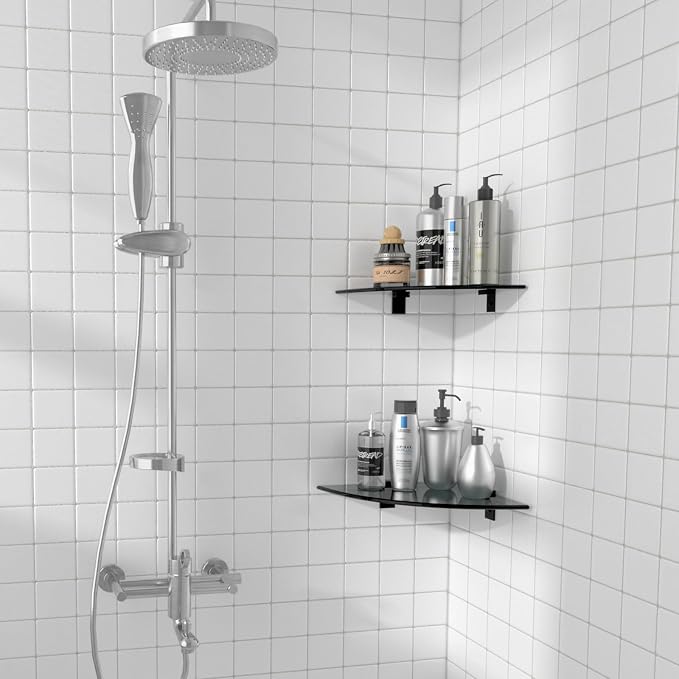 2-Pack Glass Shelf Shower Caddie, Shower Shelves - Image 7