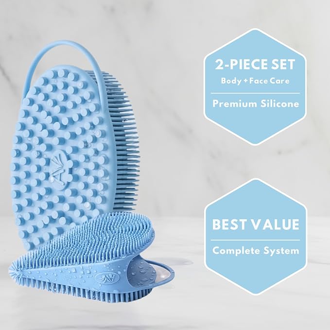Body Face Scrubber Set Silicone - Image 5