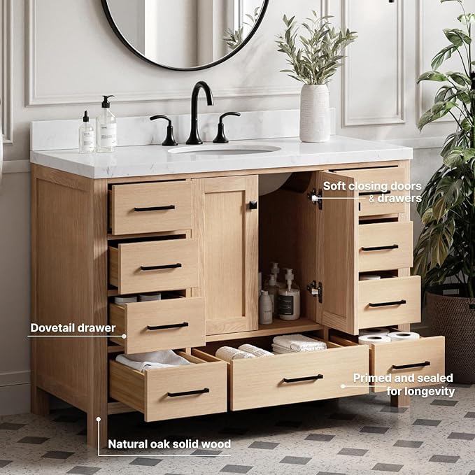 ARIEL 48'' Bathroom Vanity - Image 4